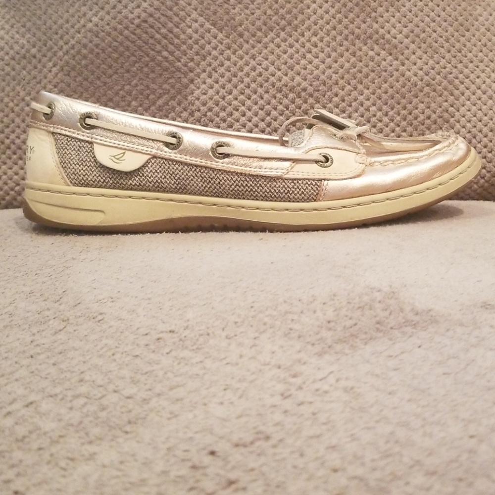 Women's Sperry Top Sider Metallic Pink/Tan Shoes